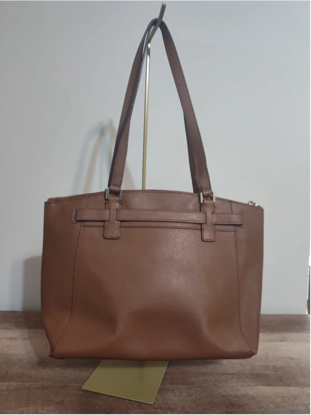 Women's Michael Kors Brown Gold Tote Bag One Size